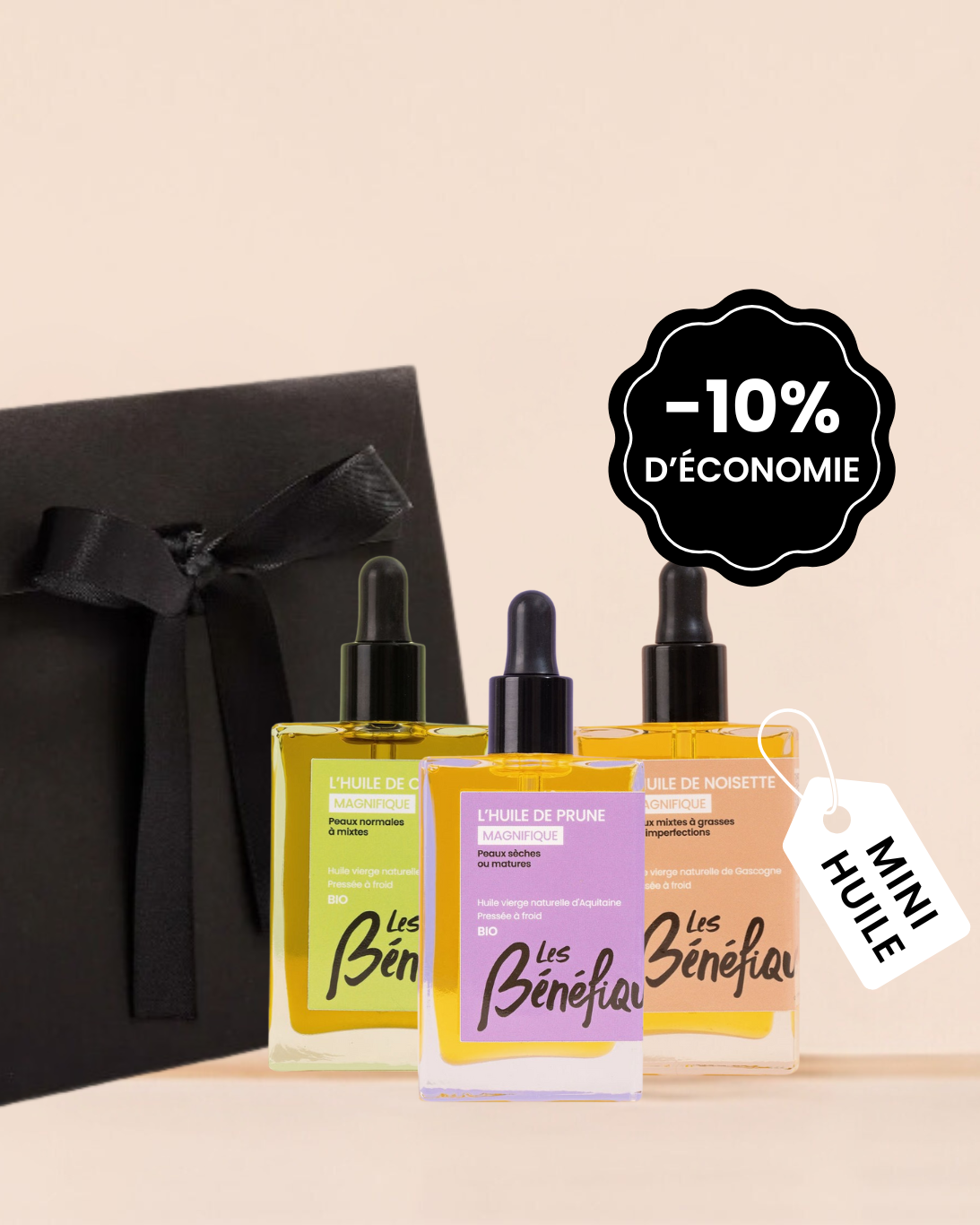 Coffret 3 mini huiles de soin françaises